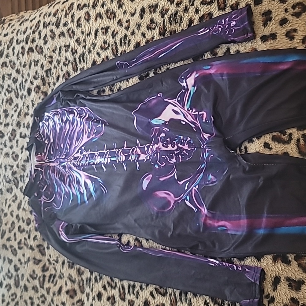 Purple Skelton Jumpsuit